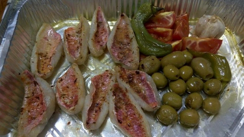 Delicious Roasted Red Mullet with Olives & Tomatoes - Culinary Wallpaper