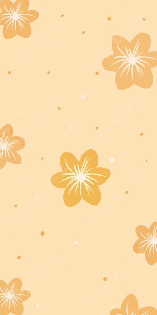 Elegant Yellow Floral Wallpaper for a Warm, Minimalist Background