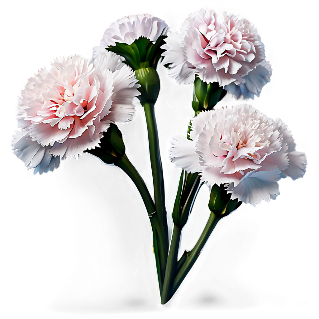 Delicate Light Pink Carnations Against Softly Shaded Background Wallpaper