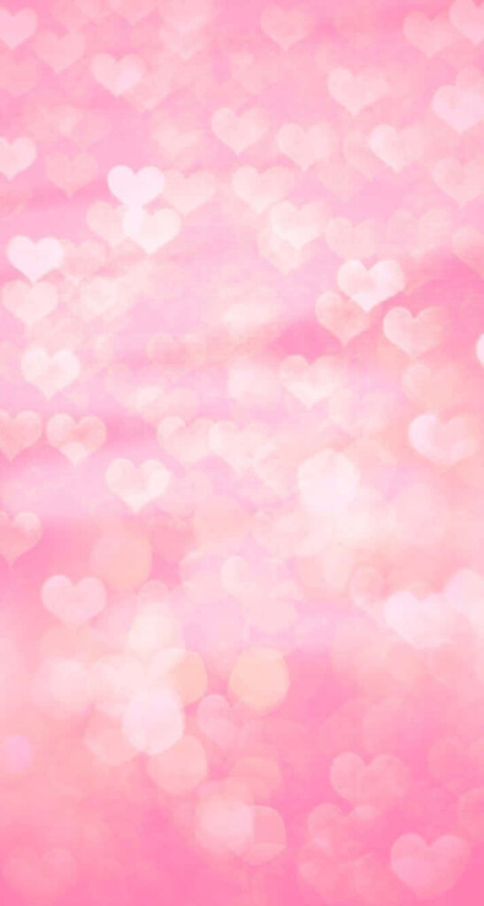 Soft Pink Heart Bokeh Wallpaper: Dreamy Romantic Background