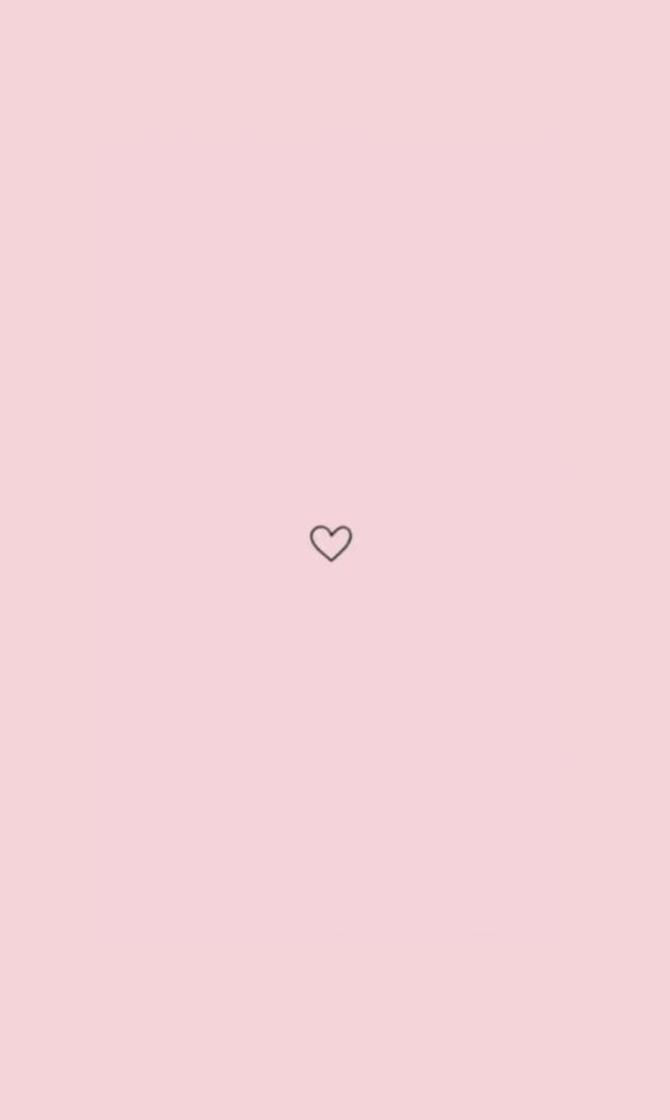 Charming Minimalist Wallpaper: Tiny Heart on Blush Pink Background