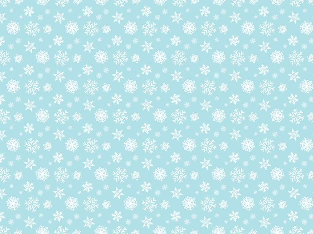 Serene Snowflake Wallpaper: Delicate Pattern on Soft Blue Background
