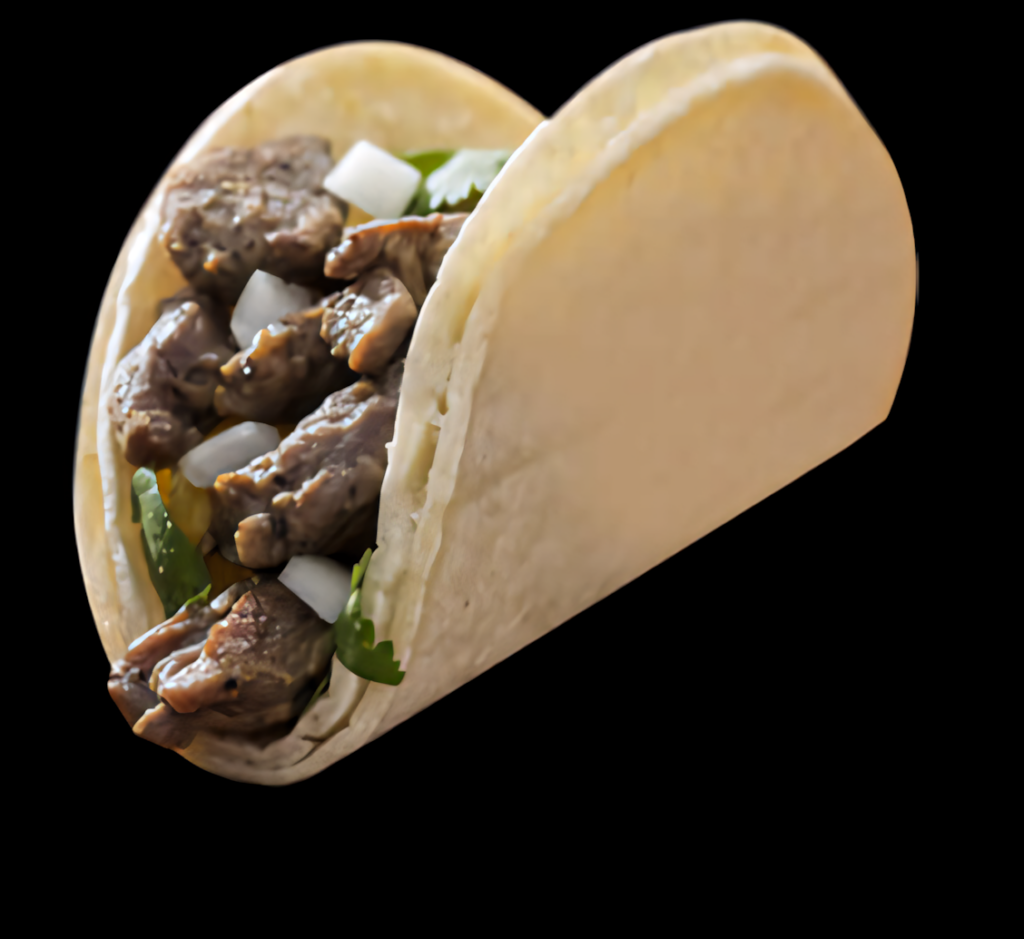 Appetizing Beef Taco Wallpaper: Tender Meat, Cilantro & Onions