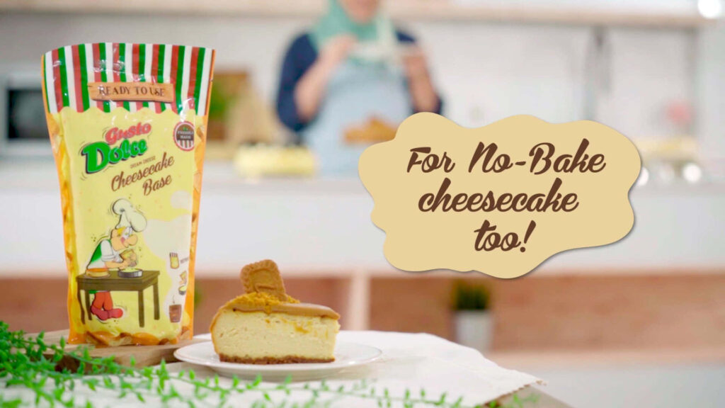 Elegant Cheesecake Slice Wallpaper: Easy No-Bake Gusto Dolce Base
