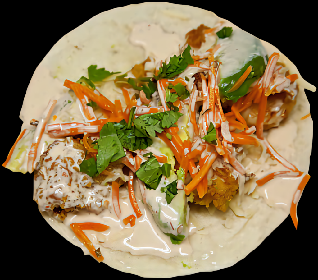Top View Chicken Taco Wallpaper: Crispy, Fresh, and Delicious