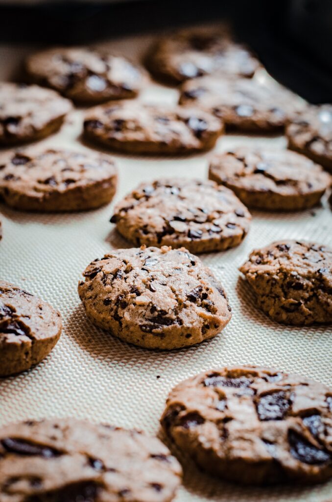 Freshly Baked Chocolate Chip Cookies Wallpaper Background