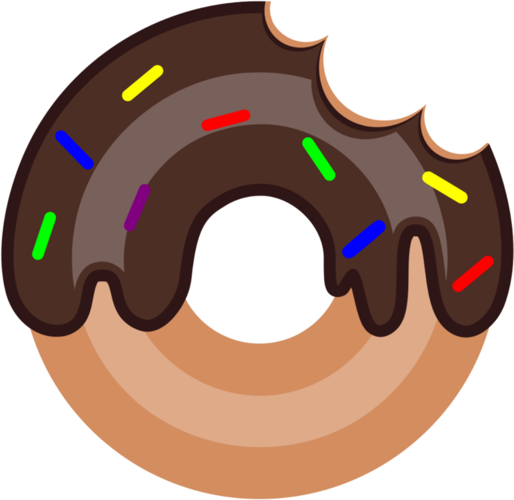 Delicious Chocolate-Sprinkled Doughnut Wallpaper with Colorful Sprinkles