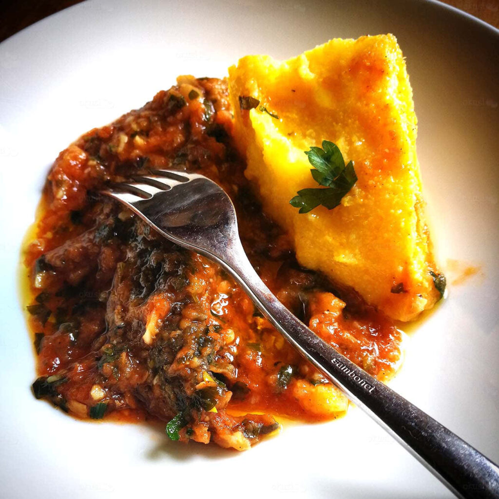 Croatian Brudet: Vibrant Fish Stew with Polenta - Stunning Wallpaper