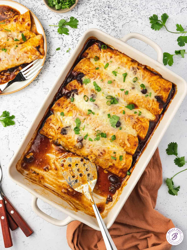 Baked Enchilada Rolls with Cheese & Herbs - Mouthwatering Wallpaper