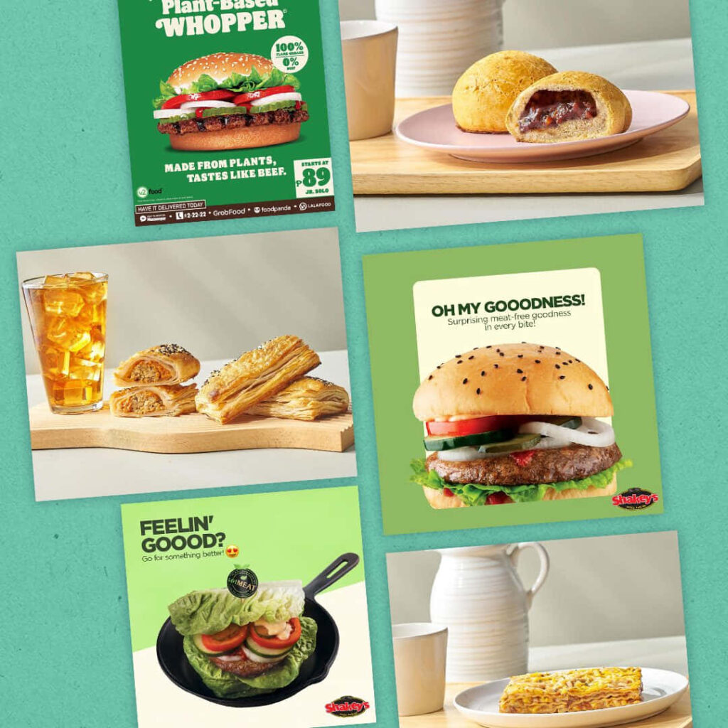 Delicious Fast Food Wallpaper: Plant-Based Burgers & Refreshing Drinks