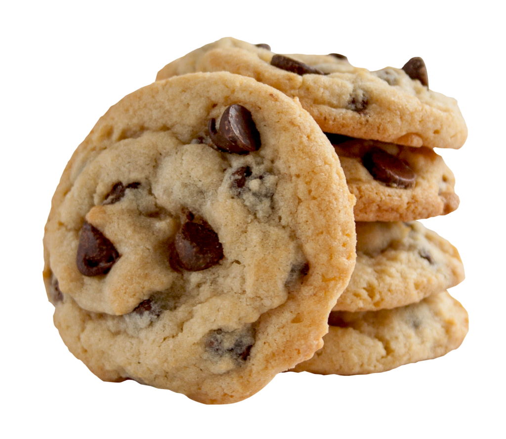 Delicious Golden-Brown Chocolate Chip Cookie Wallpaper Background