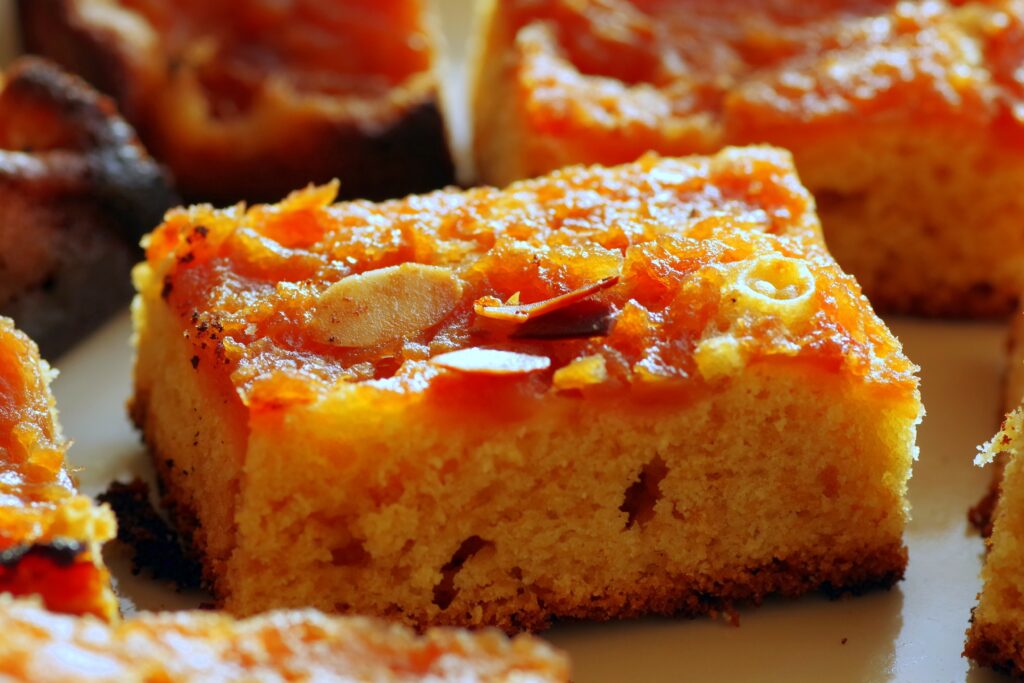 Delicious Pumpkin Cake with Almonds - Warm Baking Flavors Wallpaper