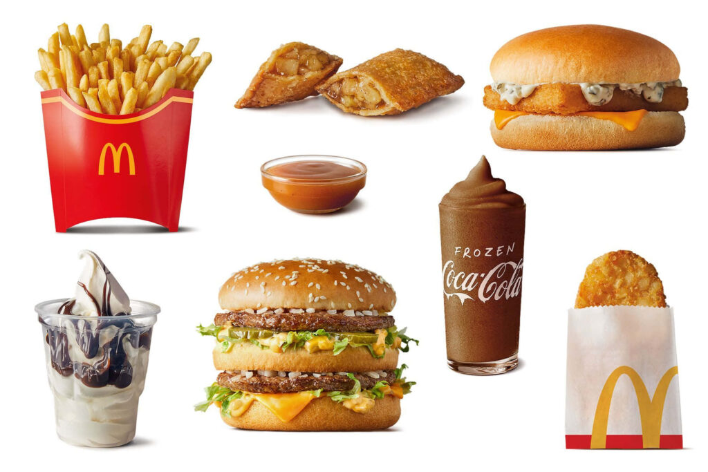 Classic McDonald's Favorites: Tasty Fries, Big Mac & More Wallpaper