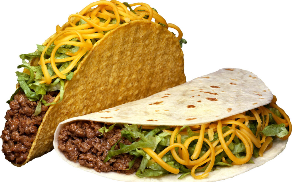 Delicious Taco & Tortilla Combo - Colorful Mexican Cuisine Wallpaper