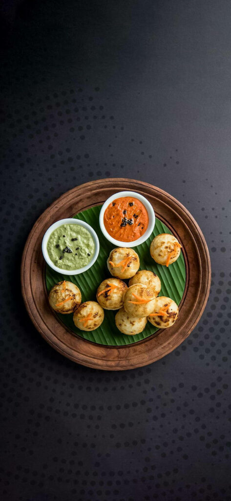 Vibrant Ponganalu Wallpaper: South Indian Dish on Banana Leaf