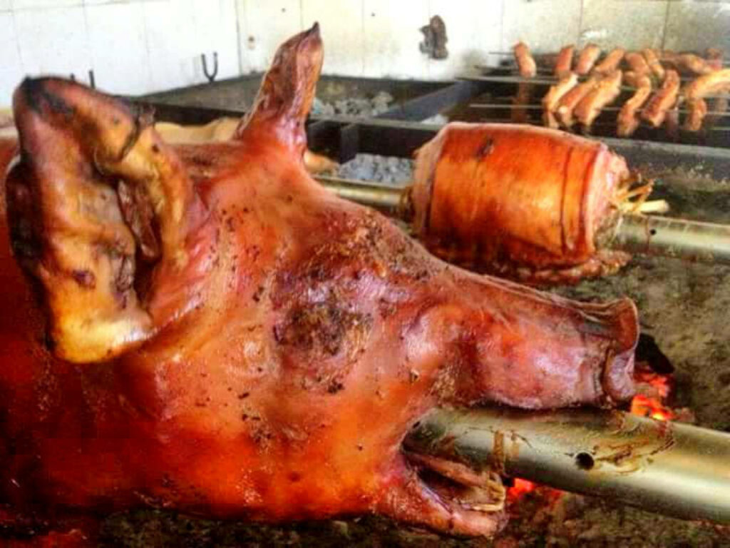 Roasted Lechon and Belly: Crispy Gold Delight Wallpaper Background