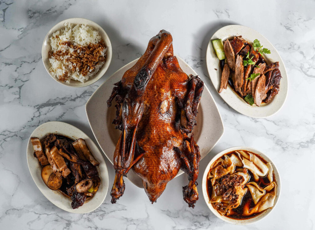 Ah Heng Duck Rice: Flavorful Singaporean Feast Wallpaper Background