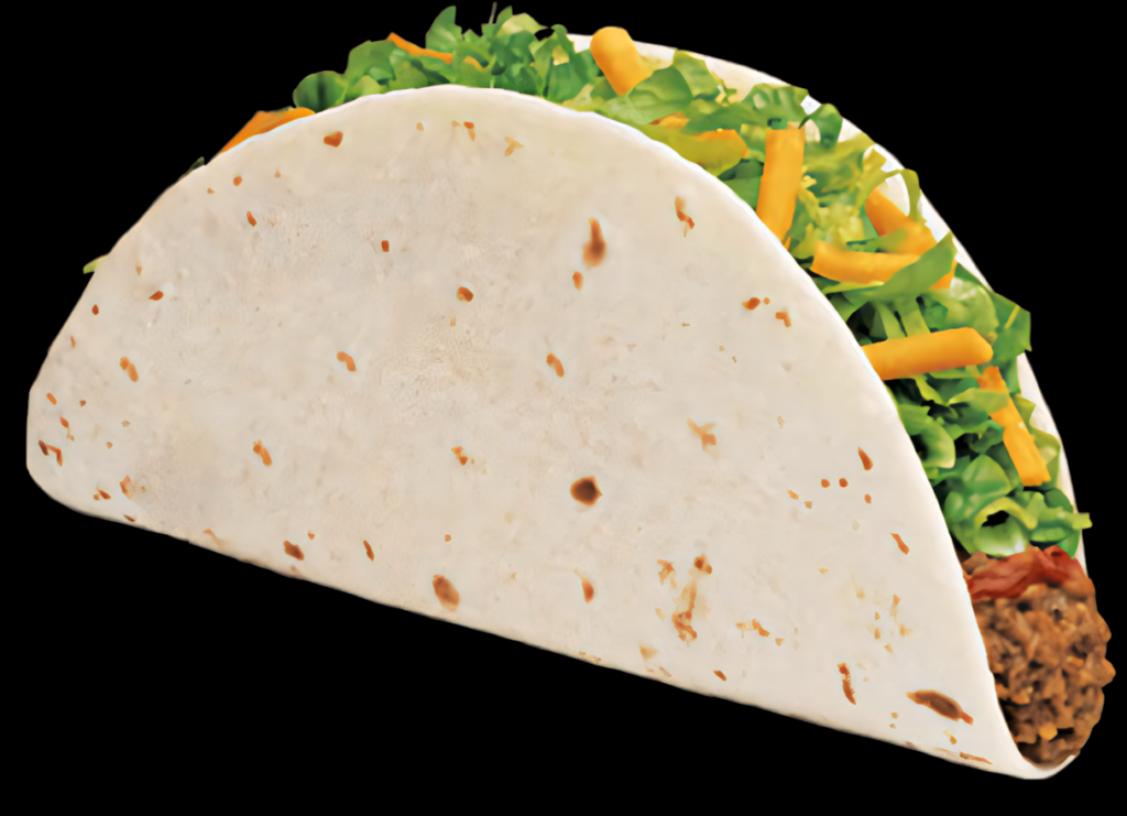 Delicious Taco Wallpaper: Seasoned Meat & Fresh Toppings Background