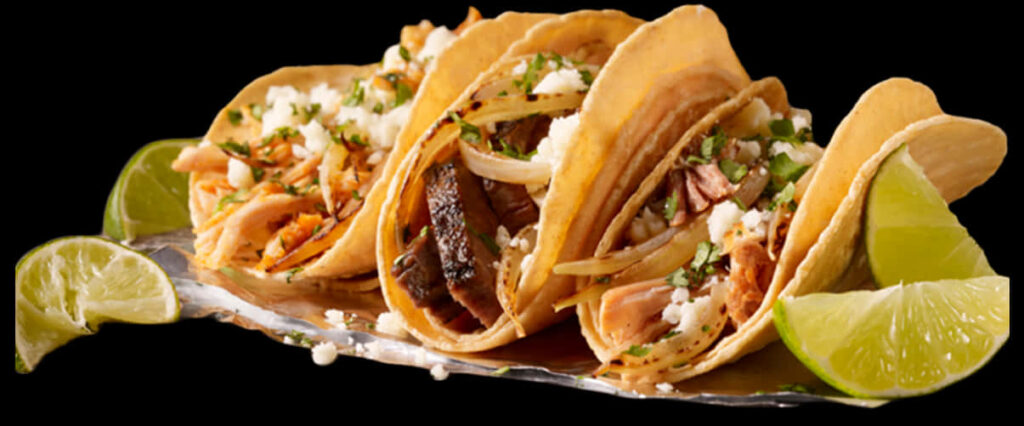 Stunning Tacos: Meat, Veggies & Cheese Wallpaper with Lime & Coriander