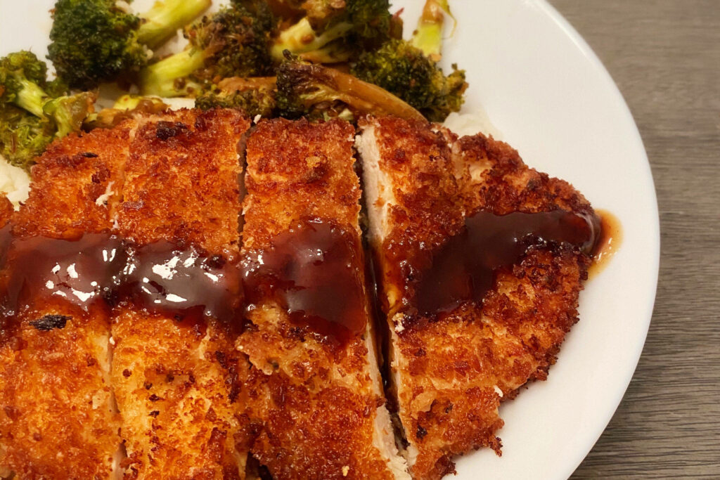 Delicious Boneless Panko-Crusted Tonkatsu Wallpaper Background