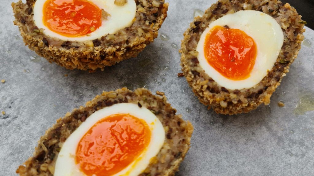 Delicious Scotch Eggs: Crispy, Golden, and Perfectly Cooked Delight Wallpaper