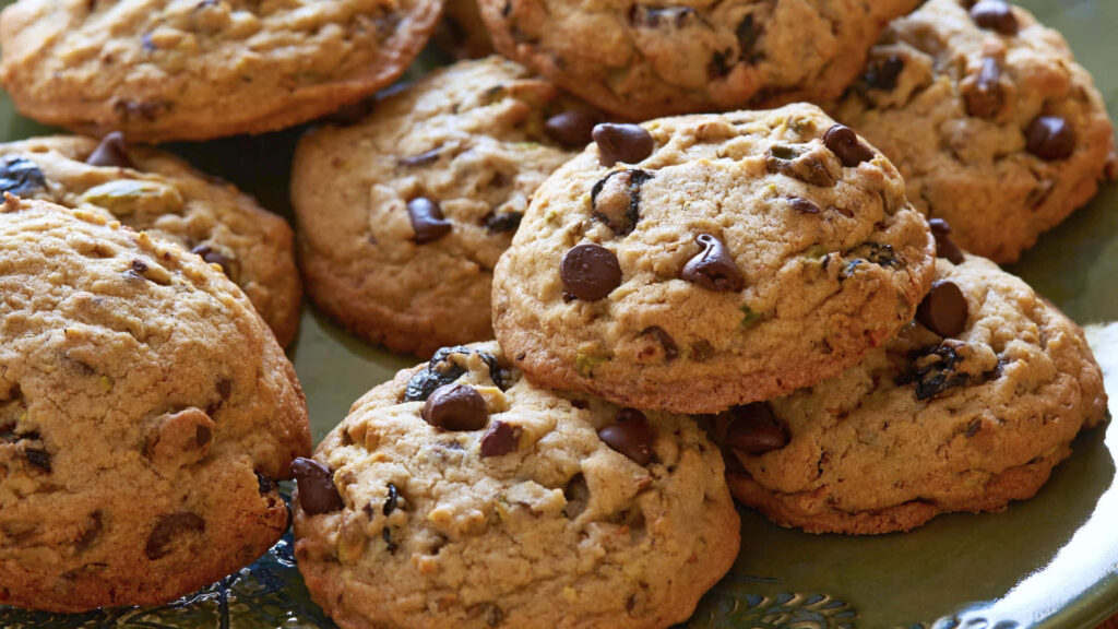 Decadent Delights: Indulge in the Scrumptious World of Chocolate Chip Cookies Wallpaper