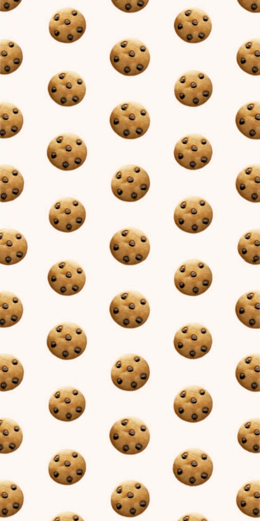 Delicious Cookie Heaven on a Delicate Pink Canvas: iPhone Screens Background Wallpaper