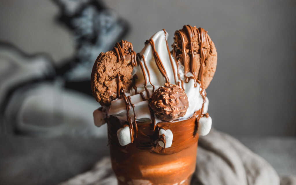 Tempting 4K Cookie Ice Cream Extravaganza Wallpaper