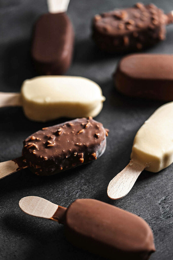 Delightful Chocolate Popsicle Wallpaper for Food Lovers