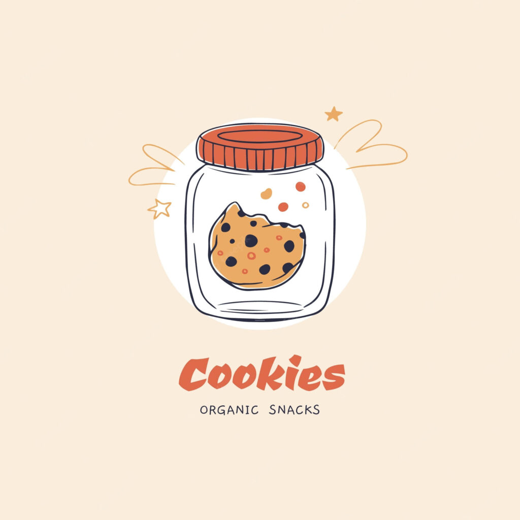 Charming Cookie Jar Wallpaper: Delightful Organic Snack Design