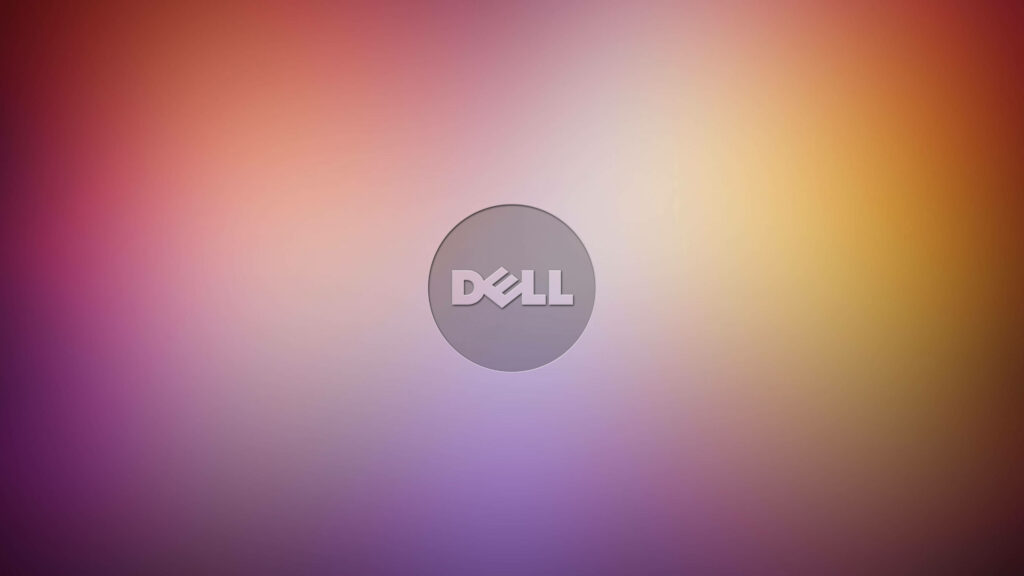 Dell's Vibrant Logo Unveiled in 4k Splendour Against a Mesmerizing Multicolored Canvas Wallpaper