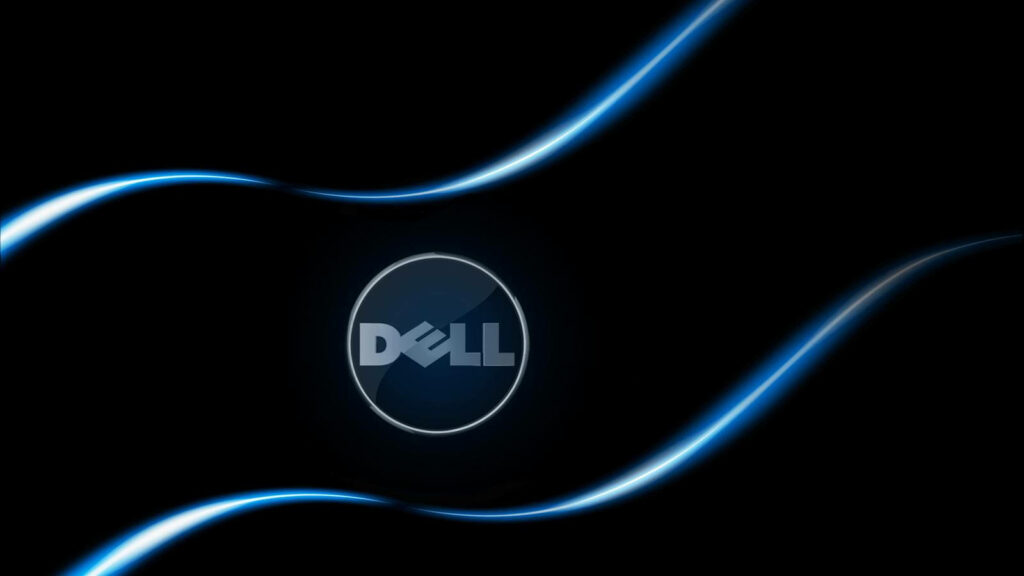 Dell HD: Immersive Visuals Unleashed with Dynamic Blue Whirls Wallpaper