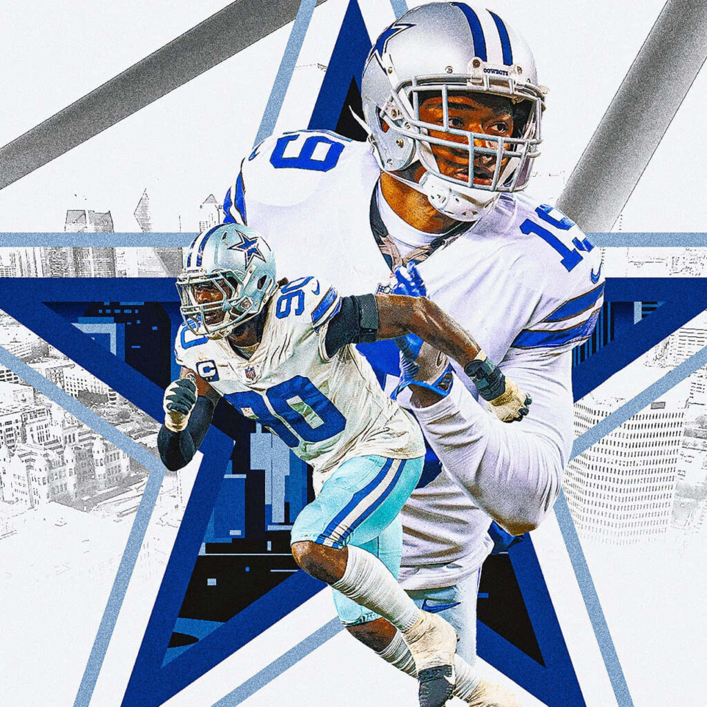 Dynamic Demarcus Lawrence Wallpaper: Action-Packed Football Design
