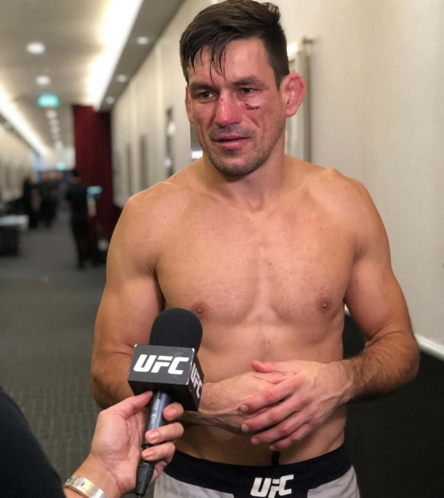 Demian Maia shirtless UFC interview battle marks intense focused expression MMA BJJ wallpaper