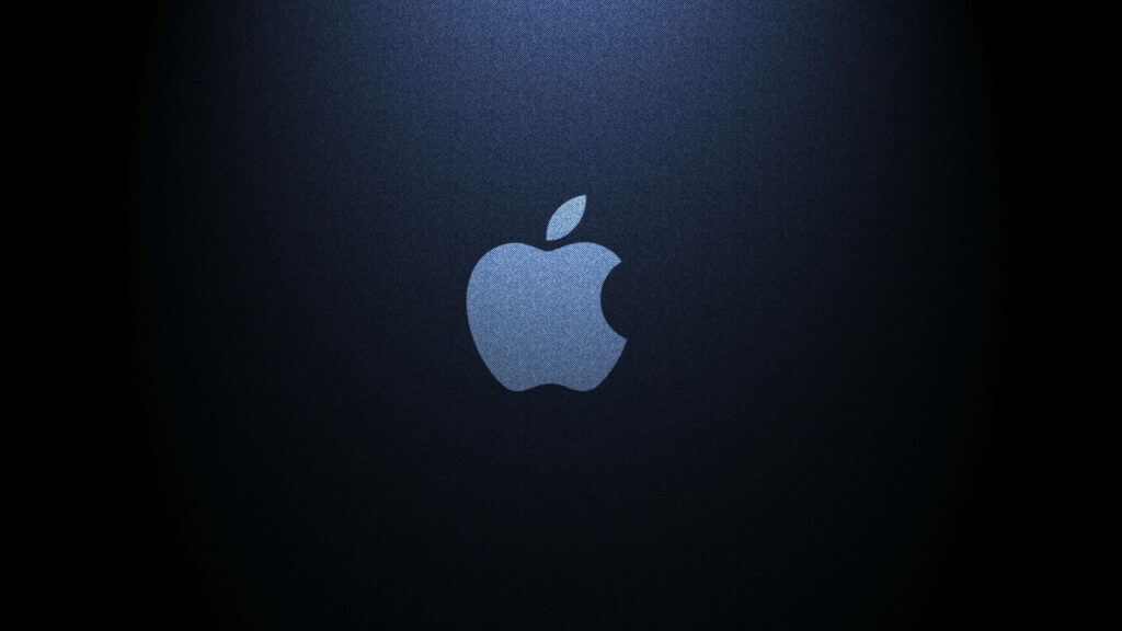 Denim-Draped Apple Logo: Captivating 4k Ultra HD Wallpaper with Vignette Aesthetics