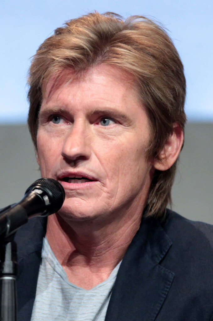 Denis Leary candid speaking microphone casual style dark blazer light shirt wallpaper background