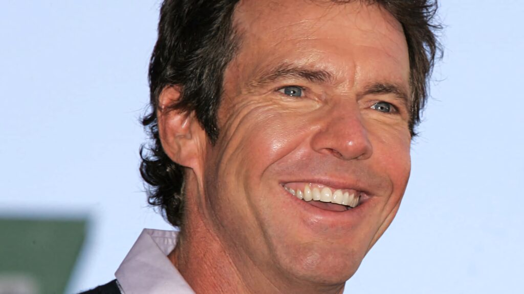 Dennis Quaid close-up smiling portrait vibrant colors natural light cheerful expression wallpaper