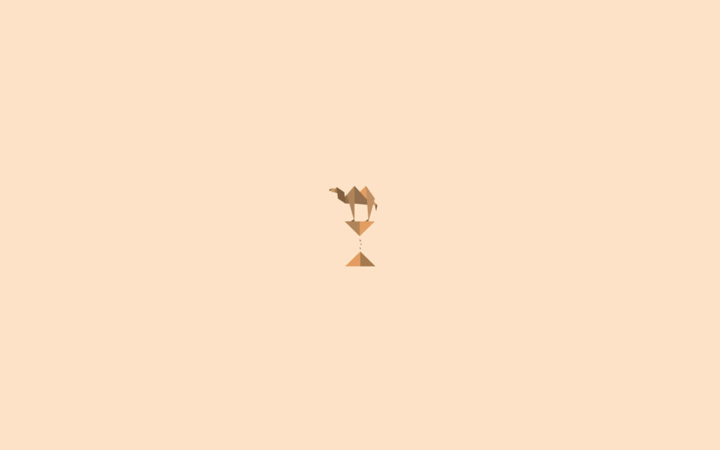 Camel Sands: A Beige Aesthetic Desktop Wallpaper with an Hourglass Twist