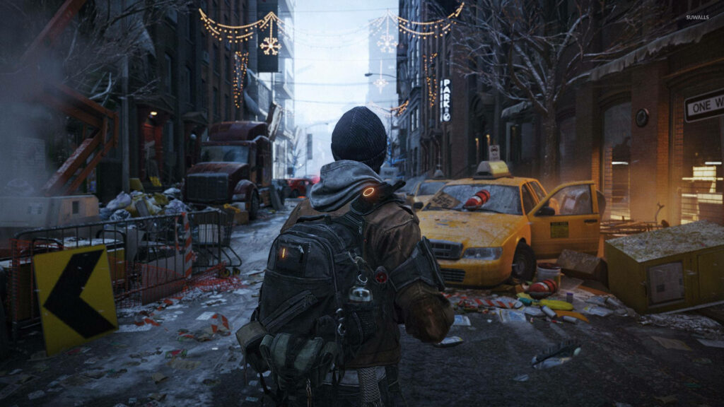 The Desolate Streets of Destruction: An Agent's Journey Through the Ruins of The Division 2 Wallpaper