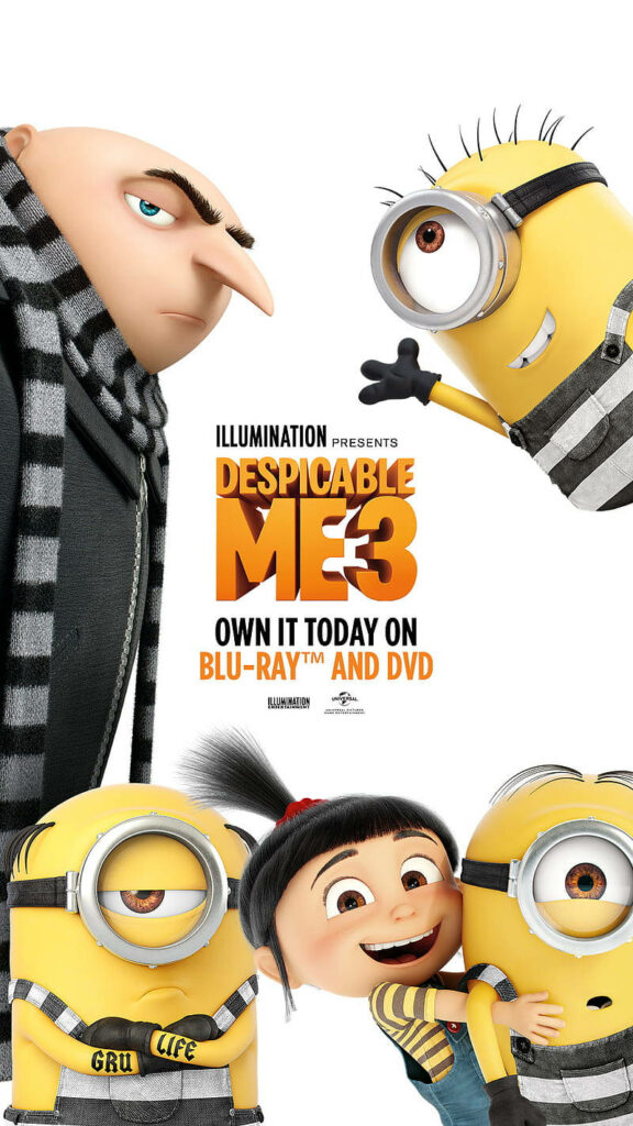 Vibrant Despicable Me 3 Poster: Gru, Minions & Agnes Wallpaper