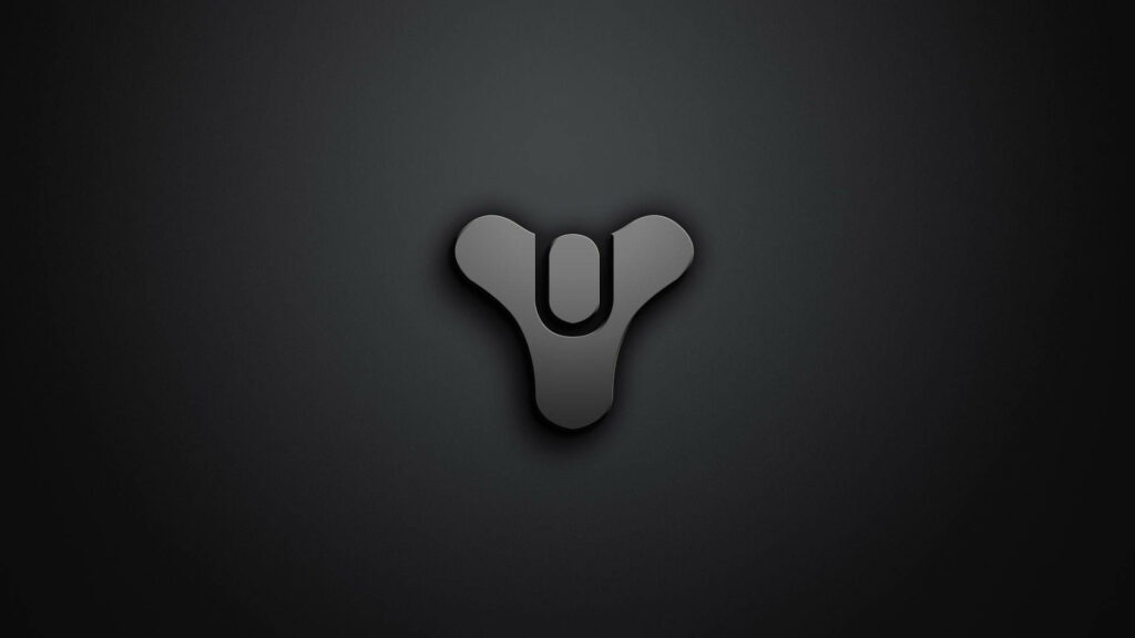 Stylish Destiny Logo on a Minimalist Gaming Background Wallpaper