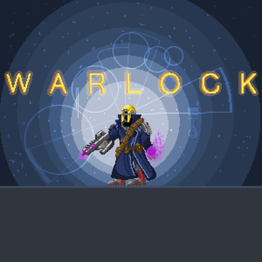 Cosmic Warlock Pixel Art Wallpaper | Destiny Character Design