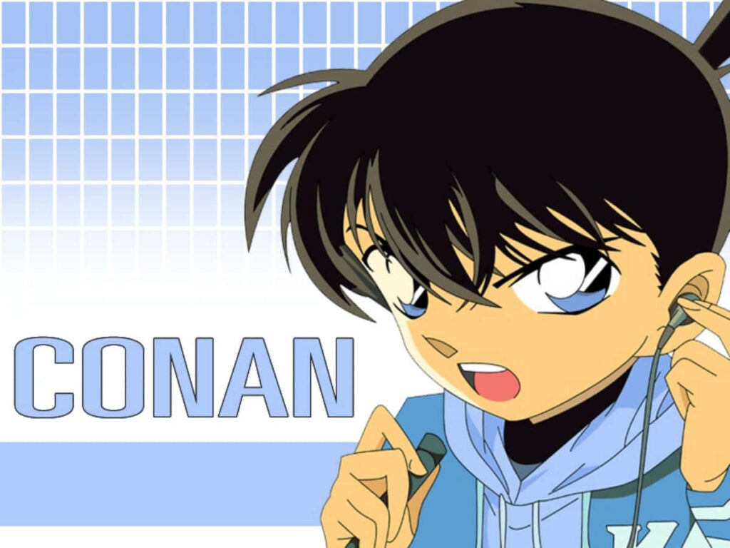 Dynamic Detective Conan Wallpaper: Sharp Intellect & Determined Spirit