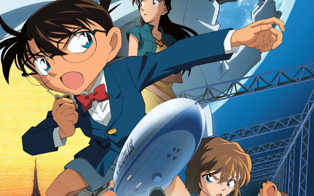 Dynamic Detective Conan Wallpaper: Action-Packed Background with Edogawa