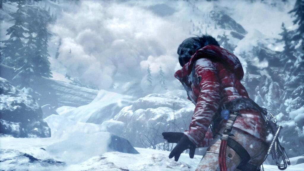 Tomb Raiding Queen: Lara Croft Poses Resolutely, Embarking on her Next Perilous Expedition Wallpaper