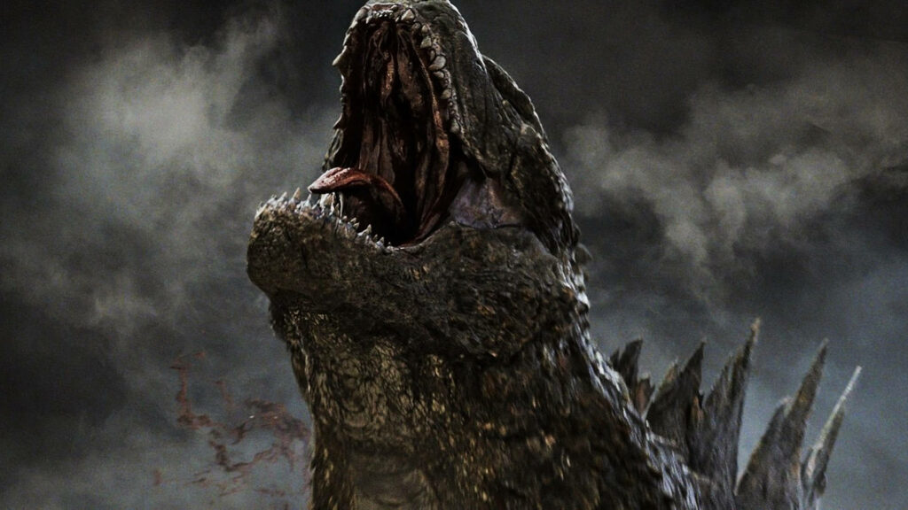 Destruction Unleashed: Shin Godzilla Unleashes Chaos in a City of Ruin Wallpaper