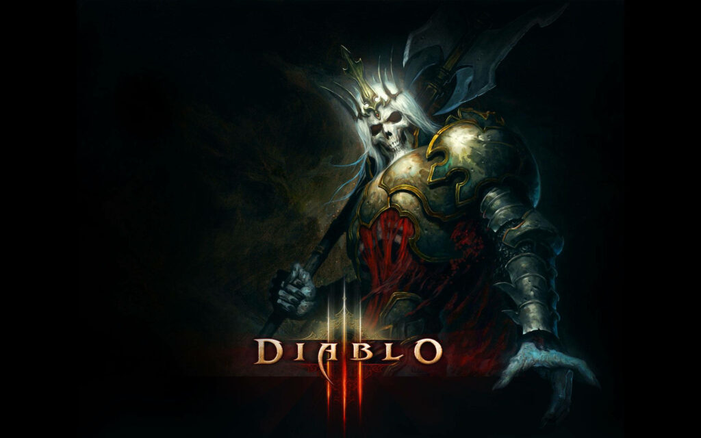 Diablo III Dark Armor Demon Wallpaper - Striking Character Art