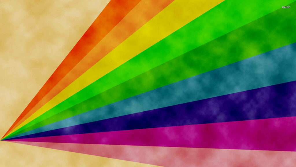 Diagonal bold rainbow stripes on a textured retro background vibrant colorful digital wallpaper
