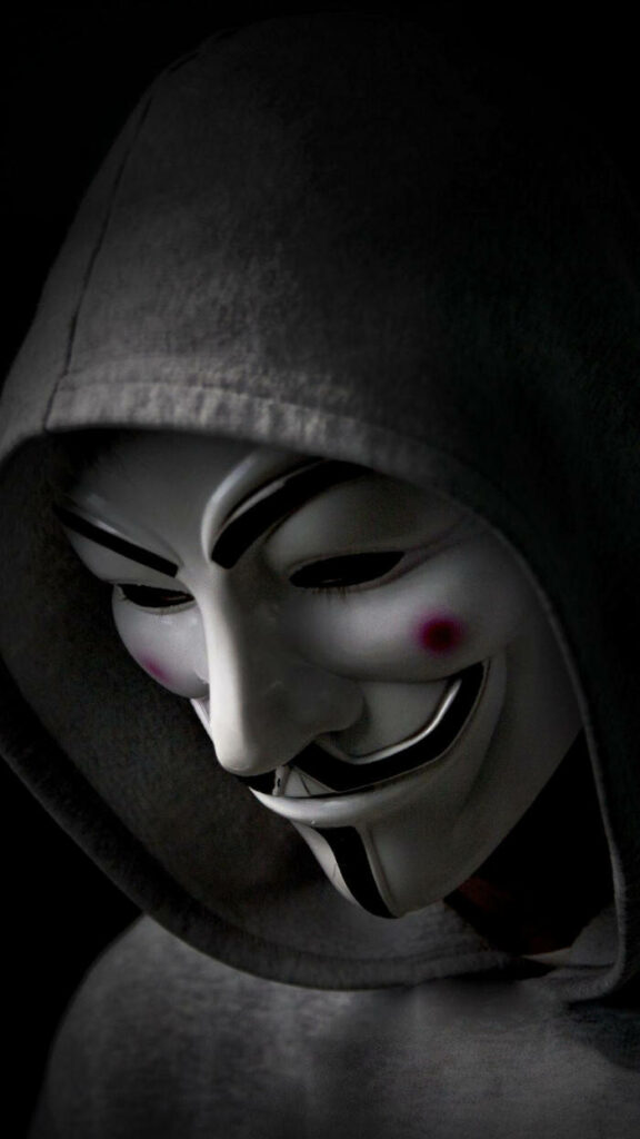 Anonymous: Unveiling the Enigmatic Hacker's Realm - Futuristic 3D Wallpaper for Cyber Adventurers