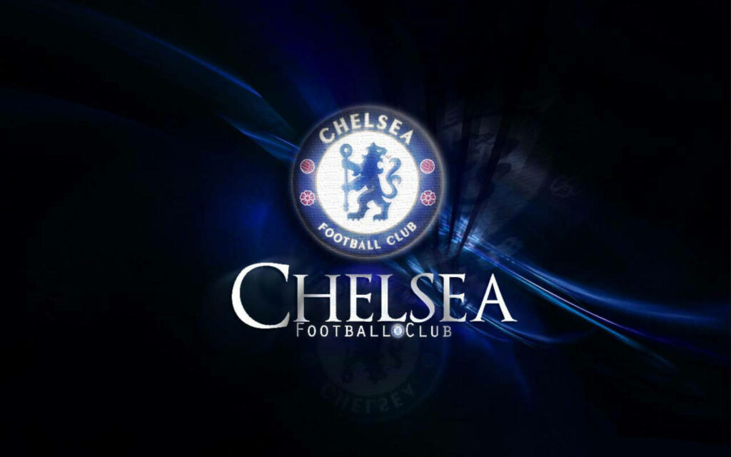 Electric Blue: A Dynamic Chelsea FC Logo Wallpaper for True Fans